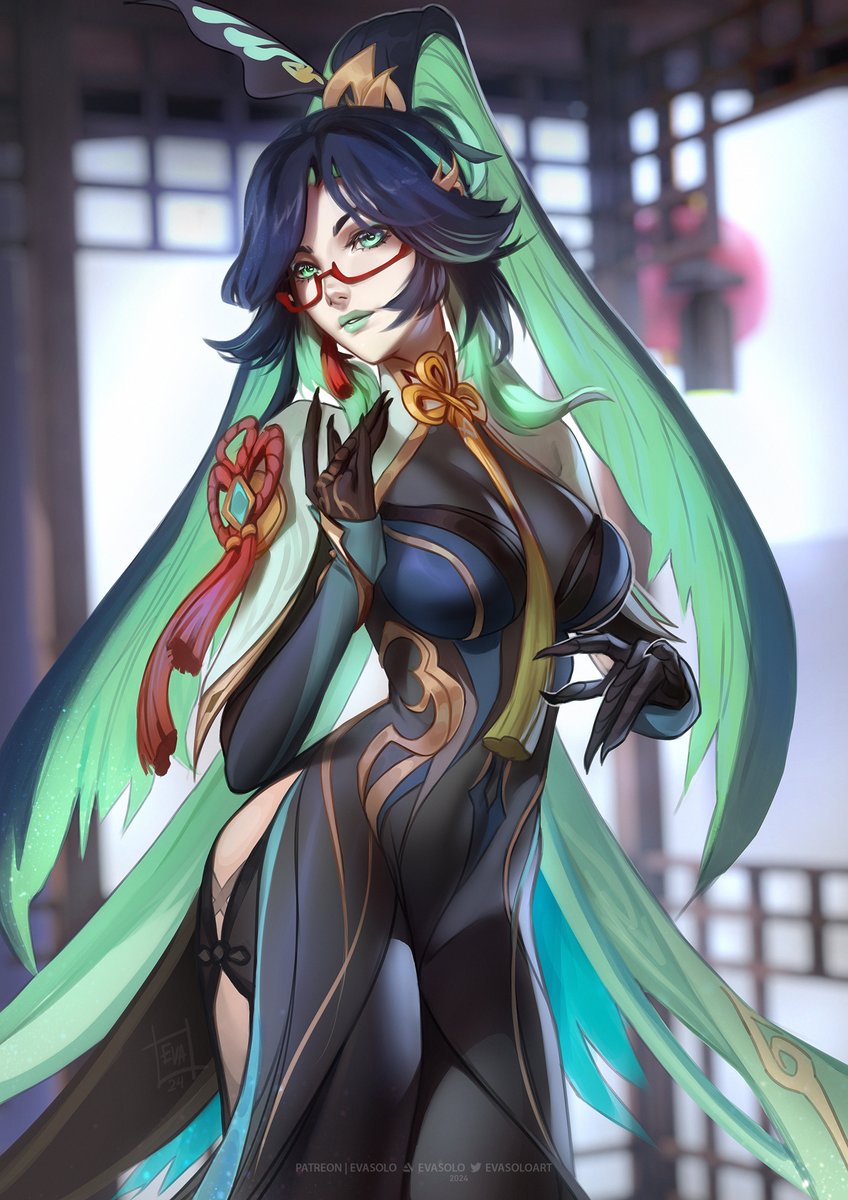 New fan in my top 3 genshin babes: 1. Shenhe 2. Xianyun 3. Ayaka My gosh, i still dont get her, but im in love with her design, a lot of mint - as i love. Im glad that they made her playable. Not like Alfira...hehe.