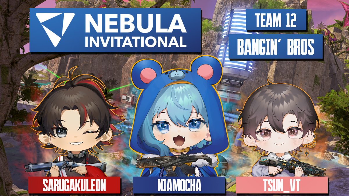 Niamocha_ch's tweet photo. โจWe Are Live!
Playing in the #NebulaInvitational on VStream! Going to doing our best as Team 12 in the tournament!
Lets go team BBS!
@tsun_vt and @SarugakuLeon
@vstream_en | @PlayApexEsports |@ViteRamen
| @iron_vertex https://t.co/VoMNNior09