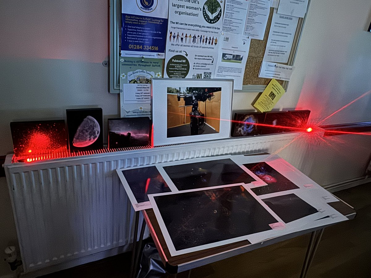 Fantastic evening underway with <a href="/DarkSkyDedham/">Dedham Vale Dark Skies</a> <a href="/KevinAstrokev/">Kevin Earp 🔭🌜☀️🪐⭐</a> <a href="/Andydownman/">Andy Downman</a> <a href="/UkBlakey/">Blakey🏎💨🛩🚀🔭☔️</a> Mark Large. 
Nik Szymanek talking about the beauty of the cosmos with lots of info and freebies on offer from <a href="/ESO/">ESO</a>