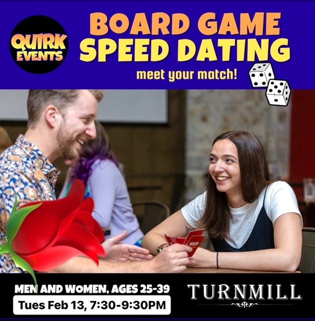 Join us for Board Game Speed Dating brought to you by Quirk Events - Tues 13 Feb 7:30pm - @quirkeventshq #quirkeventshq #valentinesdatingnyc 💕