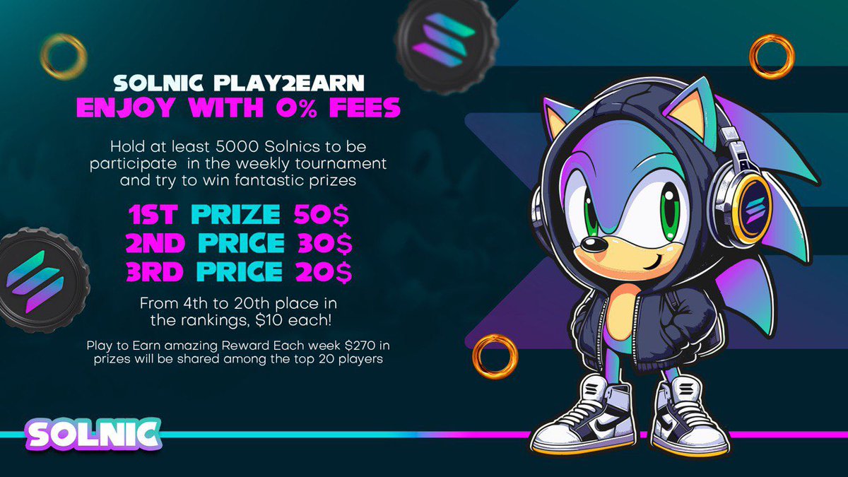Jakesmith128222's tweet photo. @Crypto__emily Explore the Future of Gaming with Solnic on Solana!  Our new Play2Earn project is revolutionizing the concept of earning in games.  Find out how you can earn by playing games, participating in global competitions and completing intriguing missions.    #Solnic #BlockchainGaming https://t.co/jYyxHqYq3K