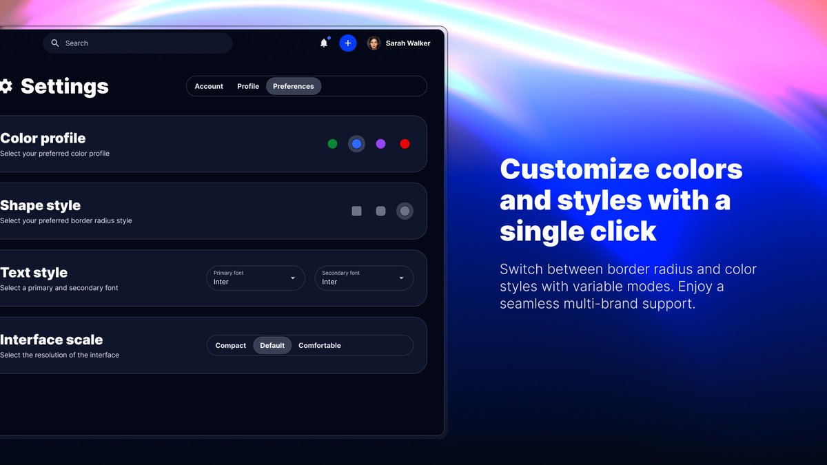 lorant_one's tweet photo. Gearing up for next week's release. How do you like this style for the Once UI 3 marketing materials?

#buildinpublic #figma #onceUI https://t.co/LUltNpjxBI