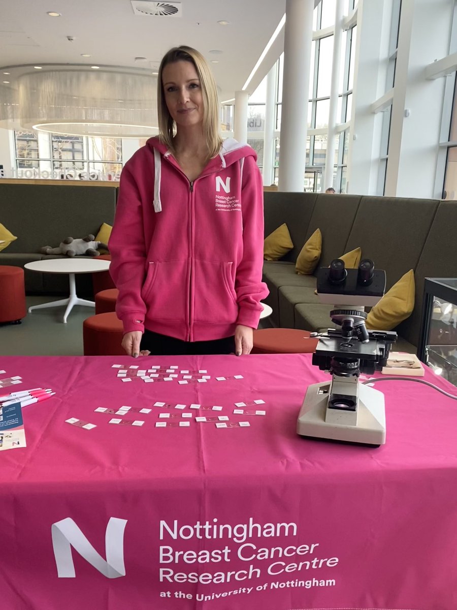 Representing @nottsbrcancer for @NottsFOSAC at Nottingham Central Library today - getting to try out our new branded hoodies (that I love!)!