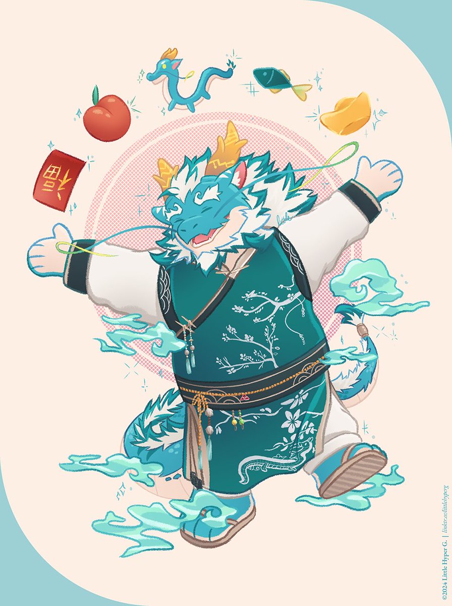 LittleHyperG's tweet photo. Happy Chinese Year, may you all be wealthy in this year of the Dragon! 🐉🧧✨

#Qinglong #Housamo #東京放課後サモナーズ https://t.co/MZ99OenKkx