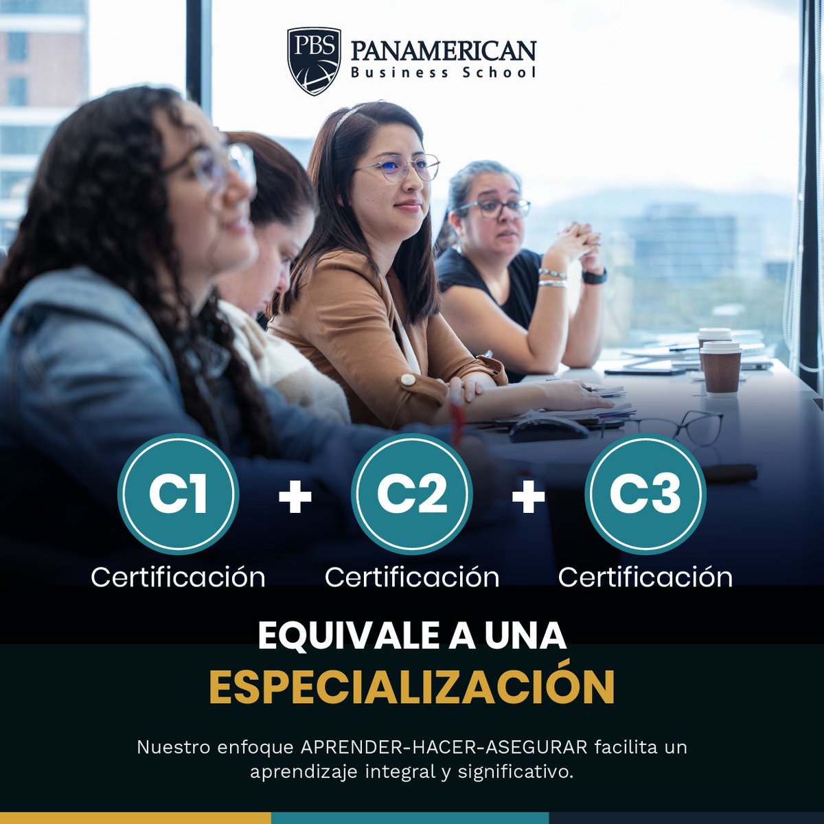 Nuestras especializaciones ofrecen una visión completa de una disciplina. Con enfoque práctico, los estudiantes adquieren habilidades aplicables en su campo profesional. Con APRENDER HACER-ASEGURAR, garantizamos aprendizaje completo. Reconocidas en más de 19 países de LATAM.