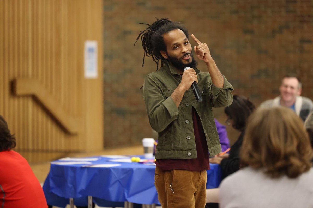 Dr. Carmine Peluso and keynote speaker Anderson Allen launch a day of celebration and inspiration as we focus on wellness for our educators! <a href="/rocrestorative/">RocRestorative RCSD</a> <a href="/drpeluso/">Dr. Carmine Peluso</a> #ONERCSD