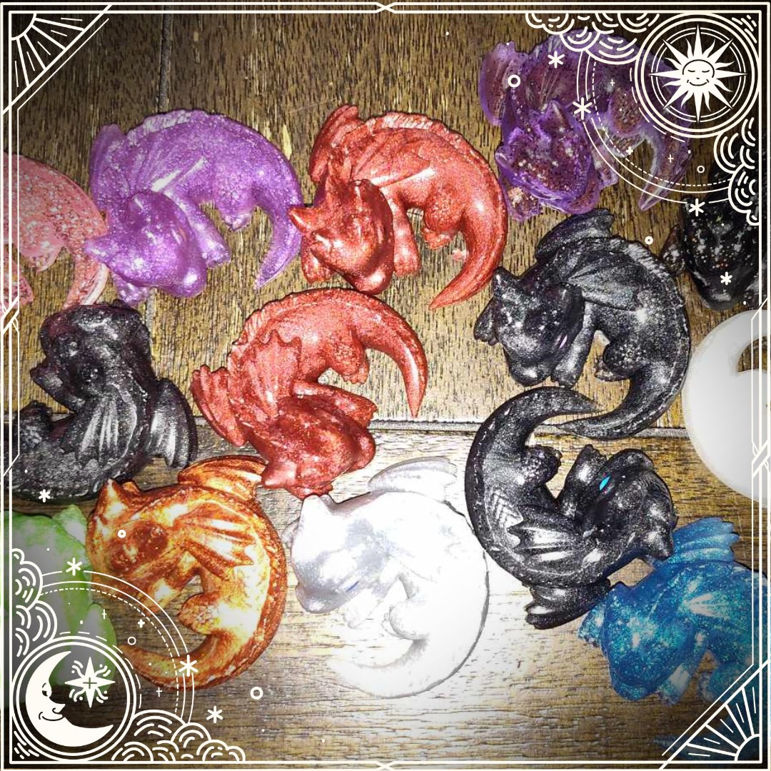 These lovely dragons &amp; more will be available at Genghis Con! Stop by our booth to adopt one of these lovely little companions for your game! Don't forget the first 5 purchases at our booth come with an extra special surprise!

#hallwayofdoom #ttrpg #genghiscon2024 #ttrpg