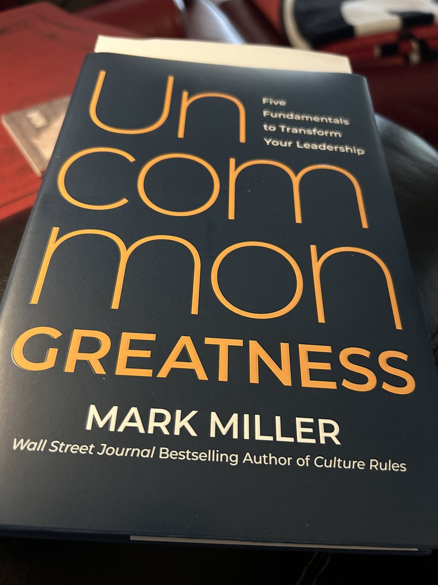 Looking forward to reading #uncommongreatness by <a href="/MarkMillerLeads/">Mark Miller</a> 👊🏼

<a href="/randygravitt/">Randy Gravitt</a>
