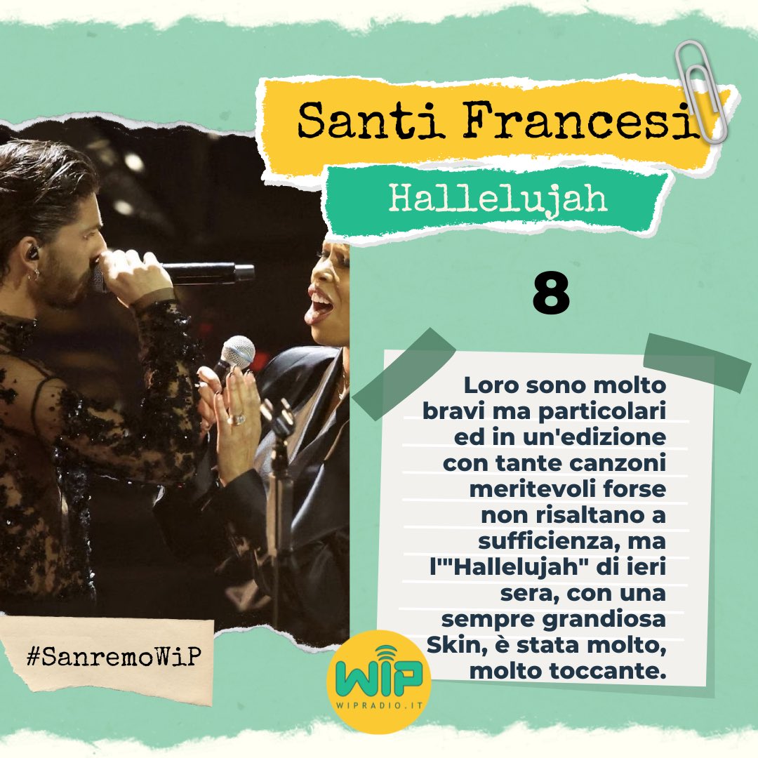 radiowip's tweet photo. Le nostre pagelle della quarta serata di @SanremoRai a cura di @NicBagnoli e Maria Virginia Aprile. Buona lettura! (2)

#SanremoWiP #FestivaldiSanremo2024 https://t.co/WFw3md1BlZ