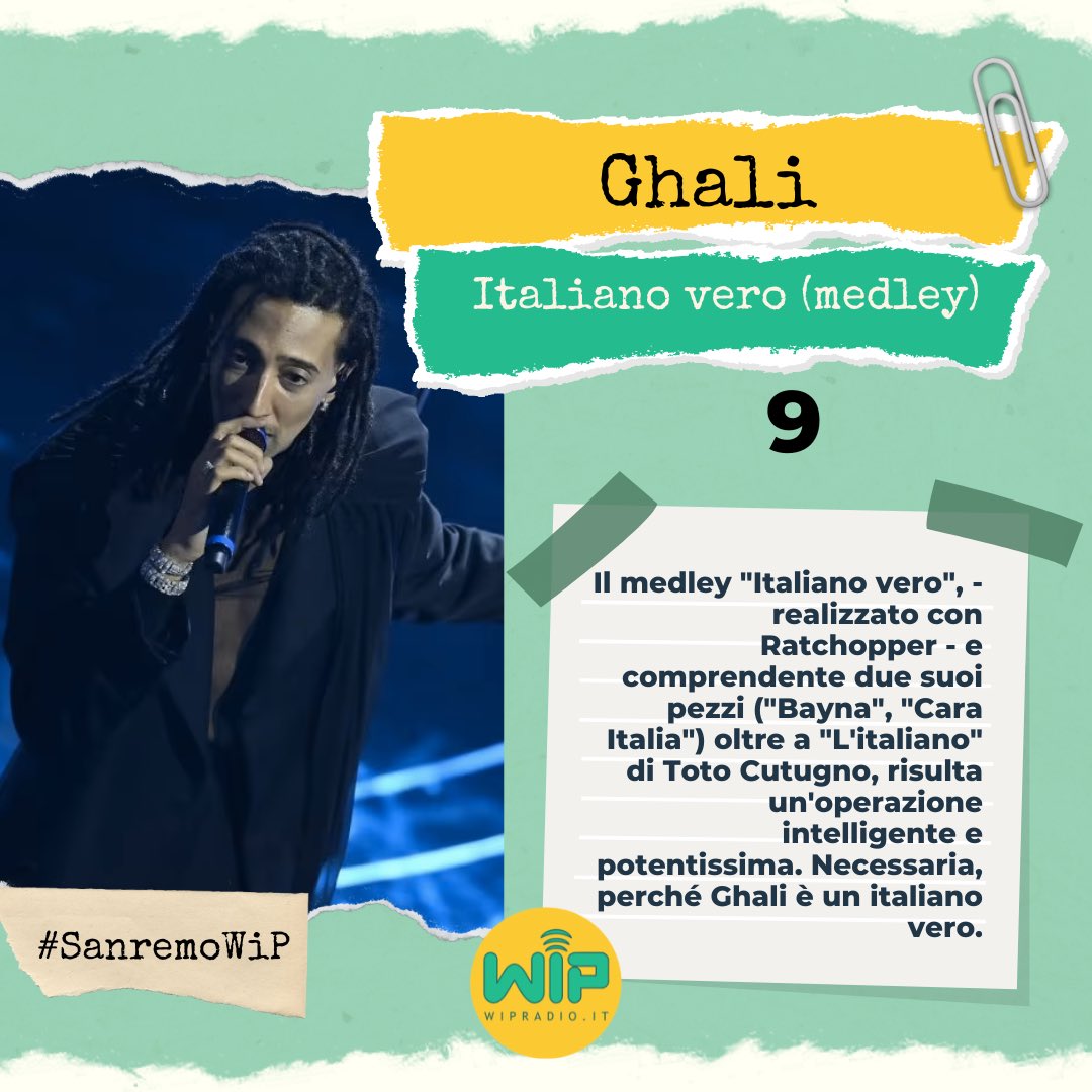 radiowip's tweet photo. Le nostre pagelle della quarta serata di @SanremoRai a cura di @NicBagnoli e Maria Virginia Aprile. Buona lettura! (2)

#SanremoWiP #FestivaldiSanremo2024 https://t.co/WFw3md1BlZ