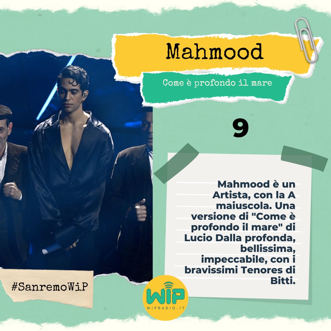 radiowip's tweet photo. Le nostre pagelle della quarta serata di @SanremoRai a cura di @NicBagnoli e Maria Virginia Aprile. Buona lettura! (2)

#SanremoWiP #FestivaldiSanremo2024 https://t.co/WFw3md1BlZ