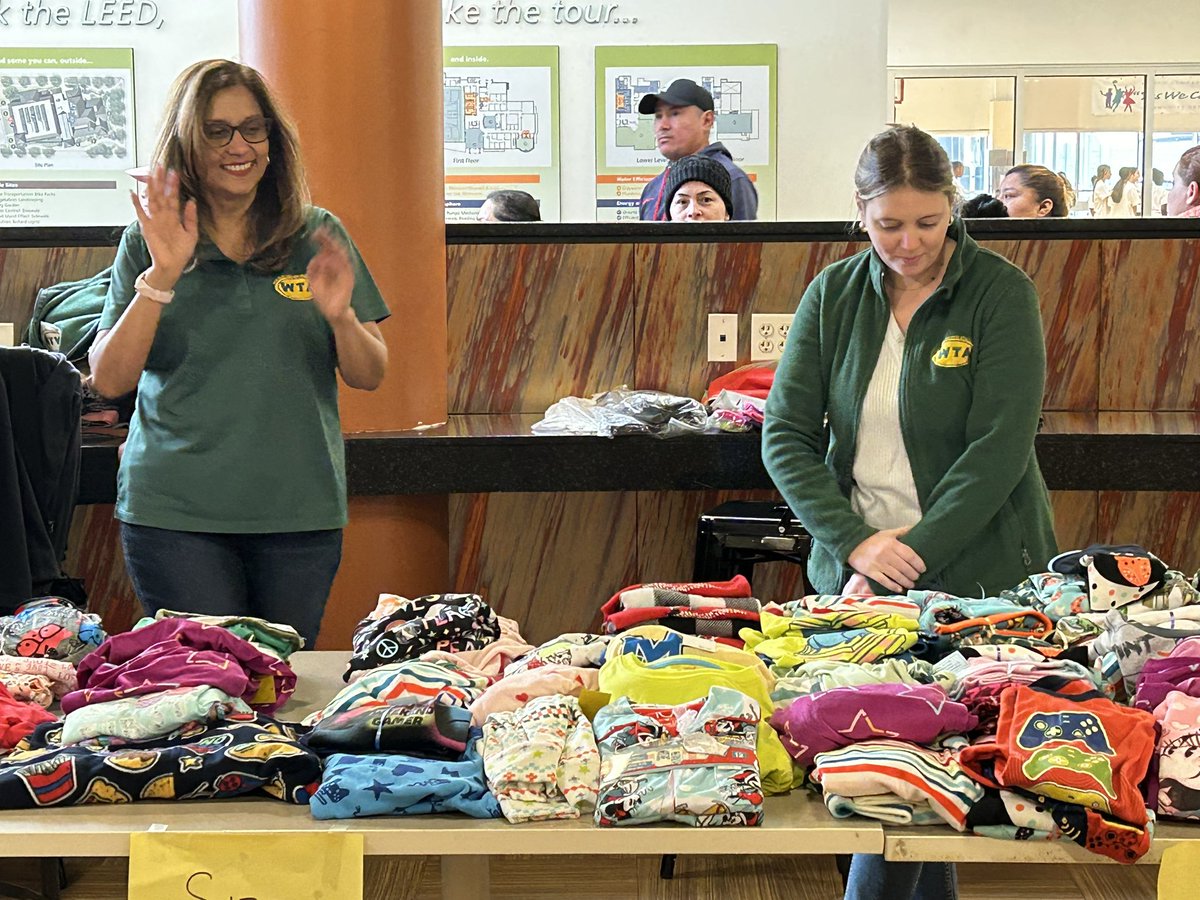 WestburyTA's tweet photo. The Westbury Teacher’s Association is giving away pajamas and books at the Yes We Can Center in North Hempstead.  We will be here to 12:00 today.  Perfect was to “Cuddle up and Read” this winter season. https://t.co/qwvO4ntMjv