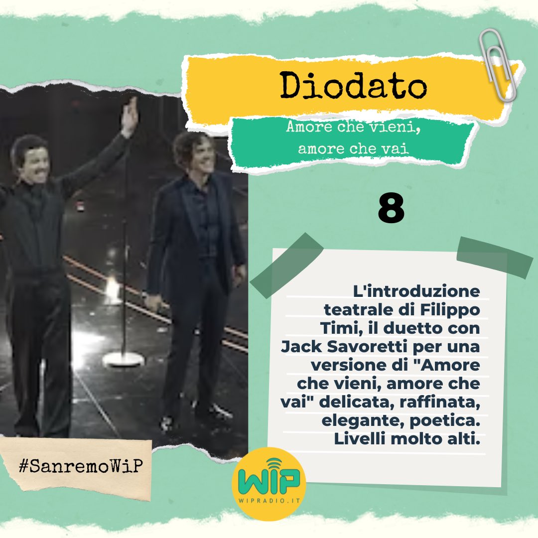 radiowip's tweet photo. Le nostre pagelle della quarta serata di @SanremoRai a cura di @NicBagnoli e Maria Virginia Aprile. Buona lettura! (3-fine)

#SanremoWiP #FestivaldiSanremo2024 https://t.co/srdzPXSJhI