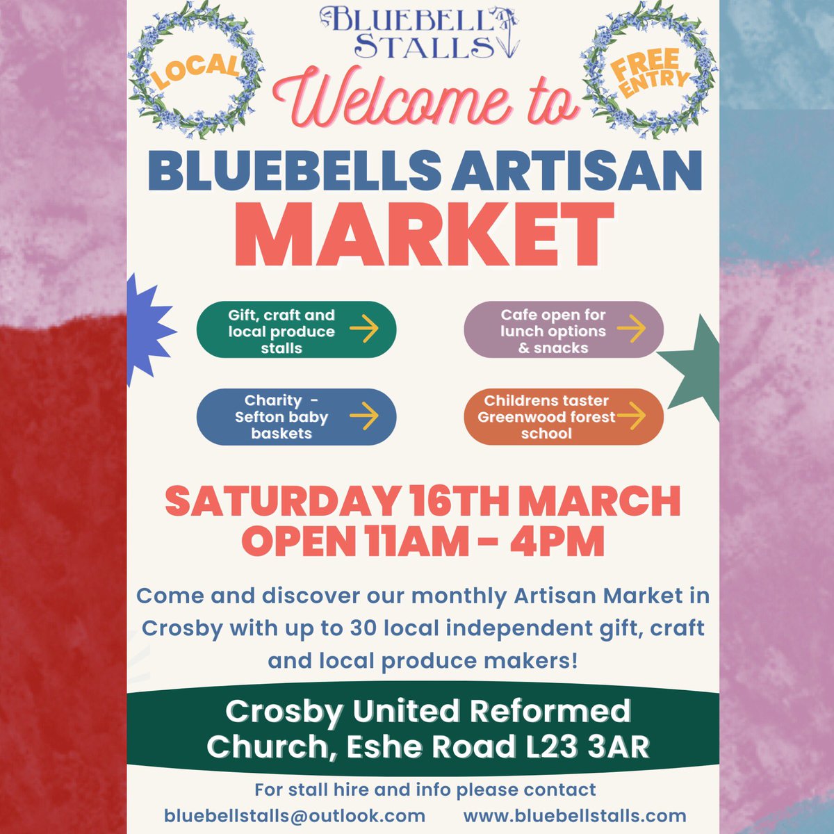 Our poster for our first market event of 2024 ! Will you be there?!