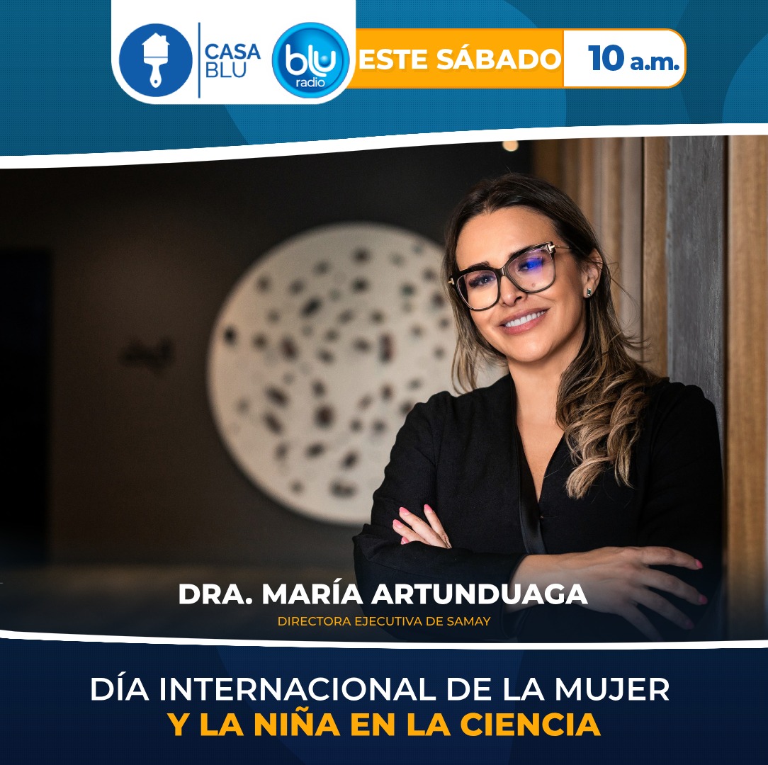 #AlAire La doctora María Artunduaga, directora ejecutiva de Samay, se conecta a #CasaBlu para hablar sobre el Día Internacional de la mujer y la niña en la Ciencia. »» bit.ly/2Ztj42A ««