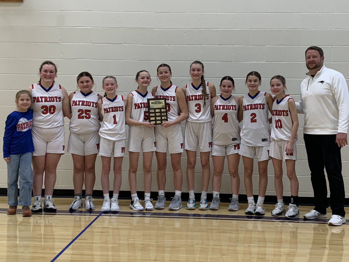 PHMiddleSchool's tweet photo. 7th Grade Lady Patriots NWOAL Champs! https://t.co/NC0XgVCZXE