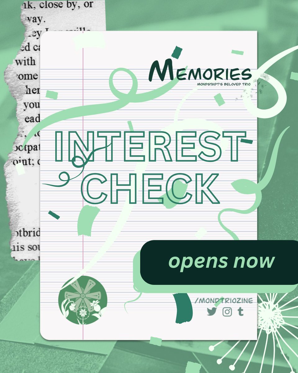 Have we piqued your interest? Well then, why don't you fill out our Interest Check! Check out the form below ✨ forms.gle/kVJZkNPJLoRo2b… The Mond Trio awaits your response!