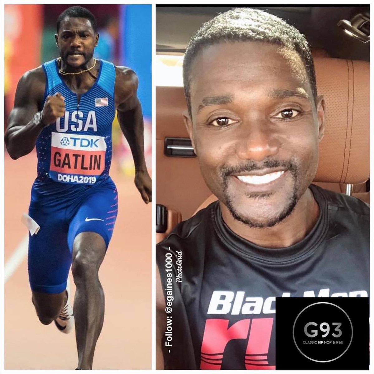 🥂🎈🥂🎈🥂 Happy Birthday #JustinGatlin! He Is 42 Today! 2017 Reigning 100 Meter Champion, After Beating #UsainBolt! #G93Radio #OlympianSprinter #GoldMedalist
