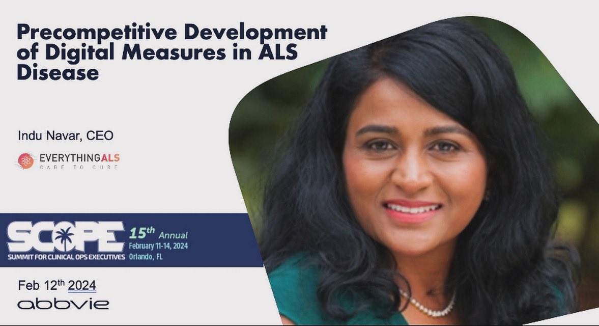 indunavar's tweet photo. @everything_als is excited to share our progress co-presenting with our partner @abbvie #2024ready #endals https://t.co/h6QnLyEGHR