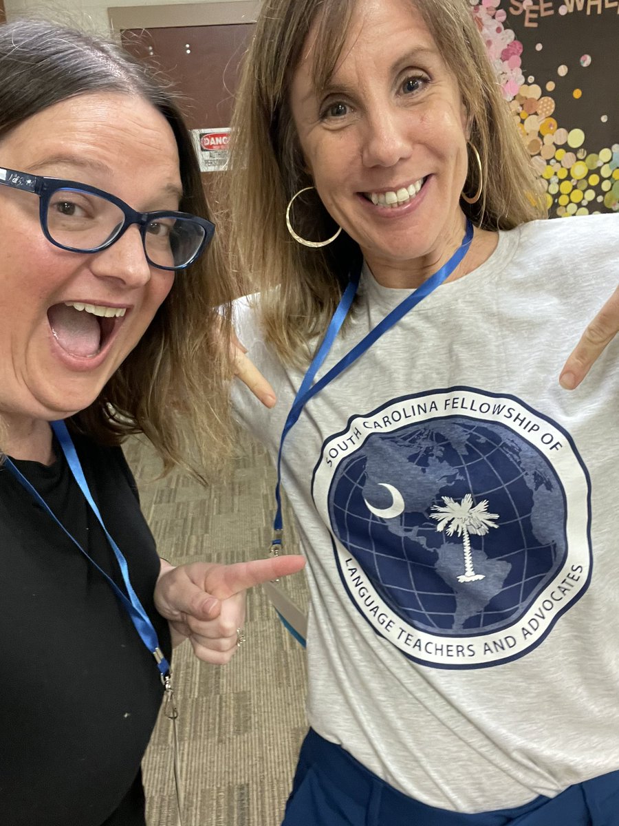 Frau_K_Jones's tweet photo. Check out our big reveal!! @SCFLTA is now the South Carolina FELLOWSHIP of Language Teachers and Advocates. #bigreveal #scflta2024 #shoutoutforlanguages @RocioZalba https://t.co/nfMOra6DeN