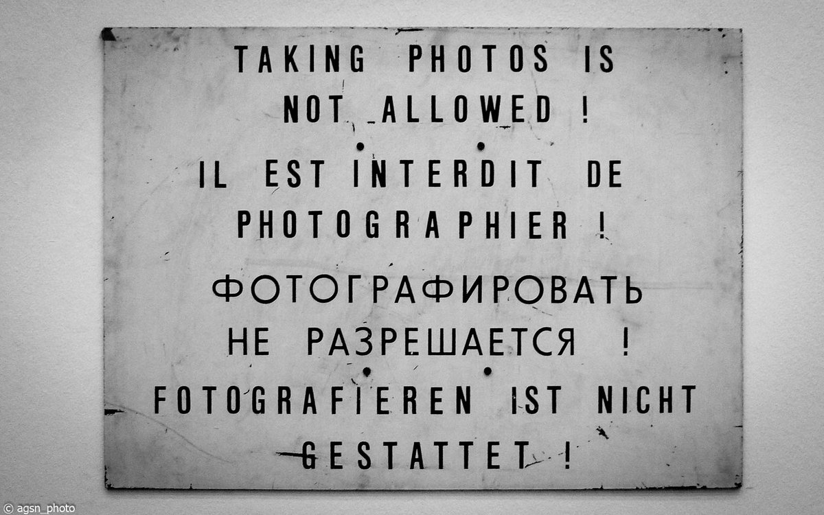 'Jedes Schild hat eine Geschichte' - als das Fotografieren an der deutsch/deutschen Grenze verboten war!
#FotoVorschlag #365Projekt #52Projekt #Foto #Fotografie #Photo #Photography #PhotoOfTheDay
!B