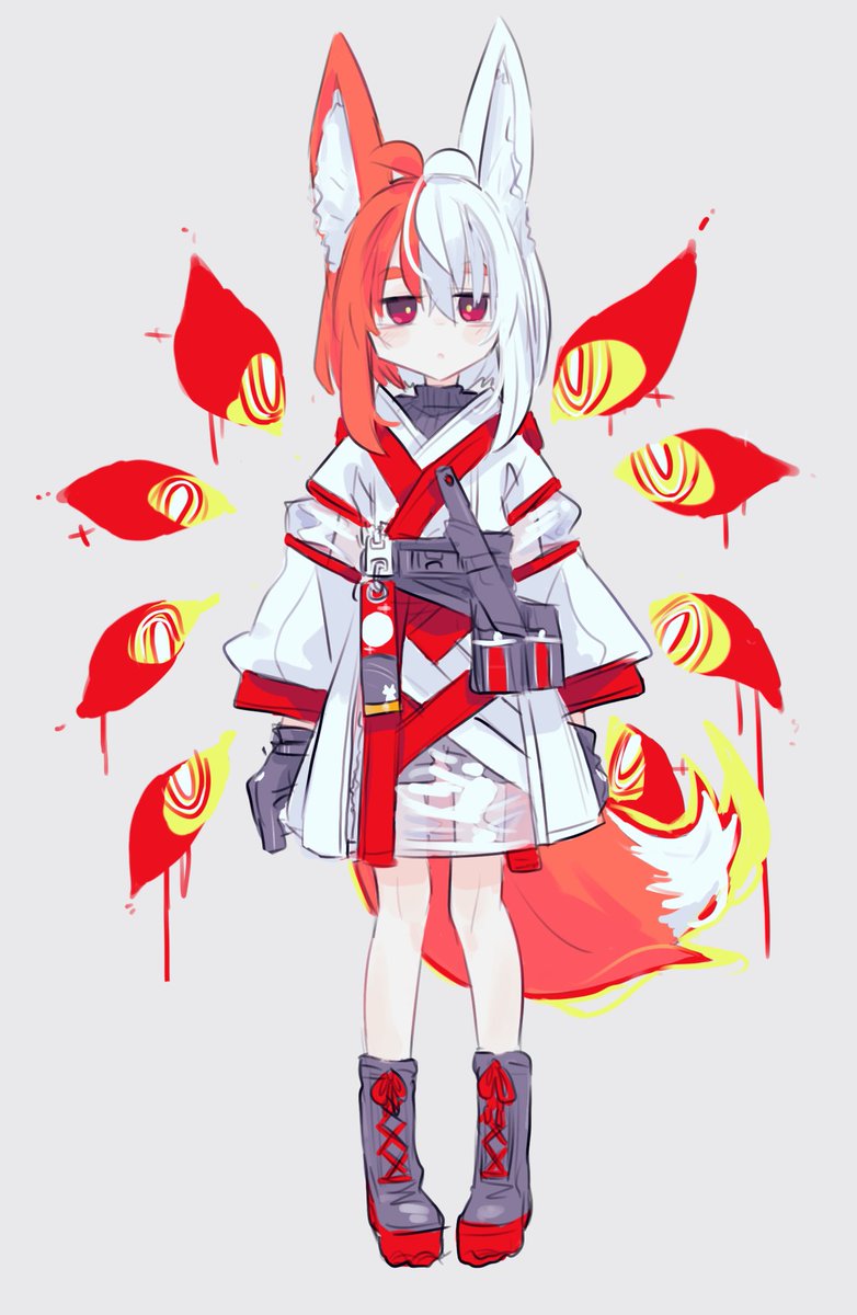 「こゃん 」|菓しおりのイラスト