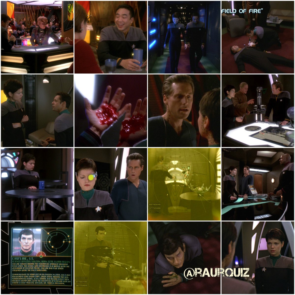 raurquiz's tweet photo. #otd #startrek #deepspacenine #FieldofFire #sisko #ezridax #kiranerys #odo #worf #bashir #obrian #quark #LtHectorIlario #LtChuLak #JoranBelar #ds930 #startrek57 @TrekMovie @TrekCore @StarTrek @StarTrekOnPPlus @Nikki_deboer https://t.co/lt8Kwjss0i