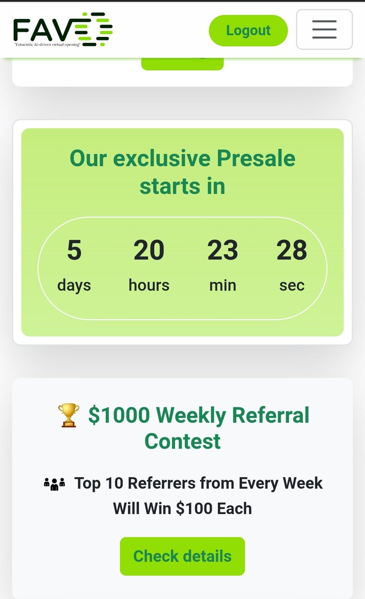 Exclusive FAVO Airdrop

Join FAVO's airdrop now and 100 free tokens on sign-up! Plus,earn 50 tokens for each friend and 25 for their invites.Quick, easy,and rewarding.Register now👉🏻 playfavo.com/signUp?referra…

#Airdrop #FAVO #icenet  #ice_blockchain #IceNetwork #Icekyc #PiNetwork