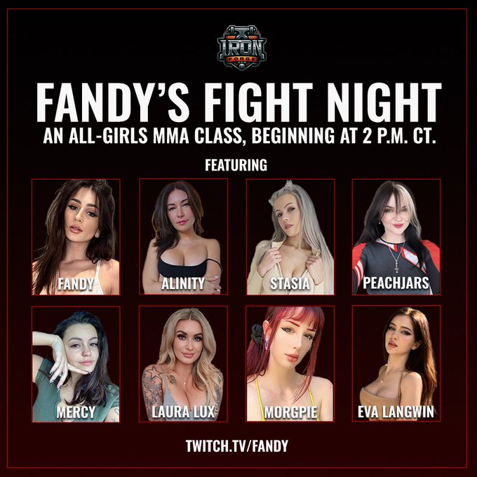 💪🏼 Fandy&rsquo;s Fight Night  Today @ 2pm CST  https://t.co/oHQbLm2Z3K https://t.co/6YcdKZgV9W