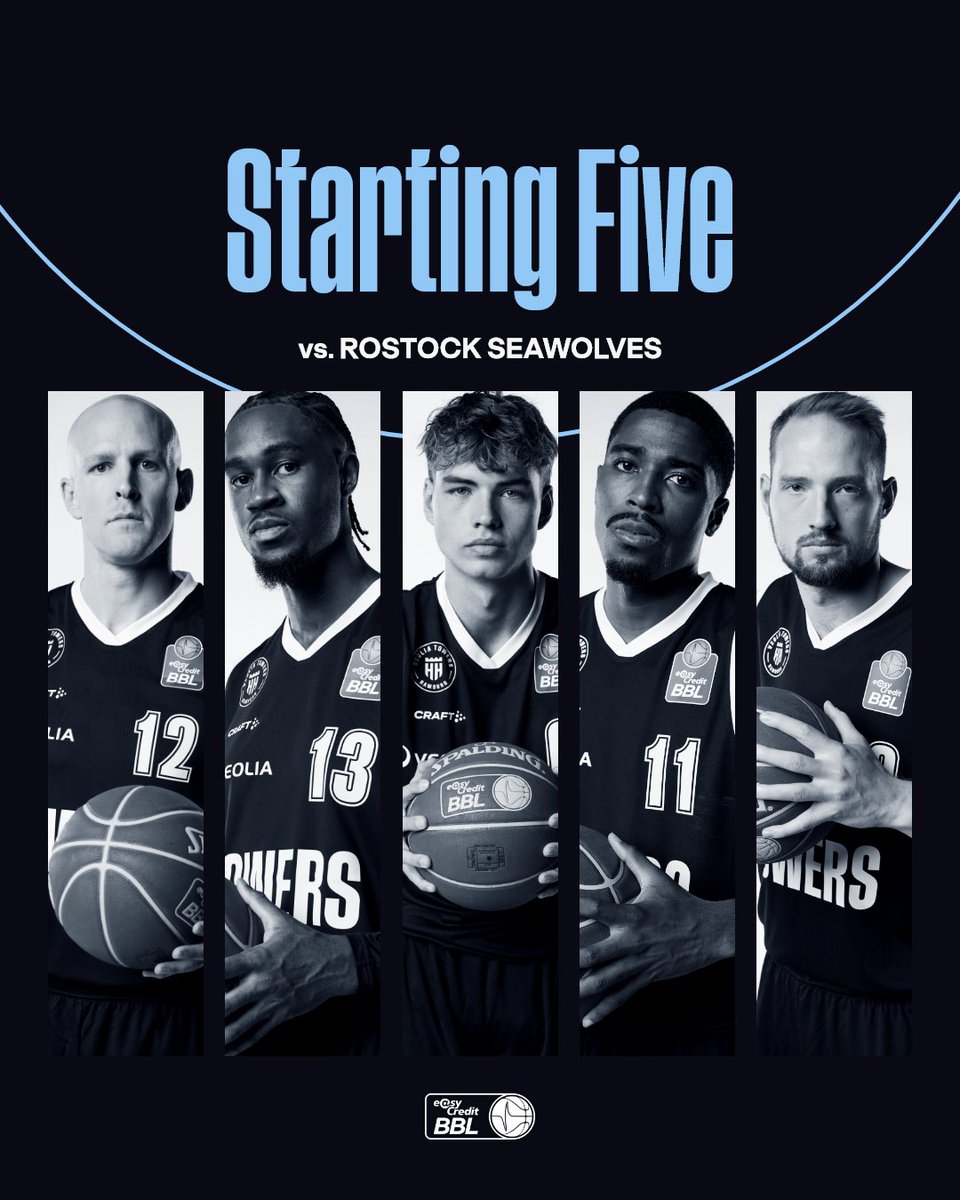 hamburgtowers's tweet image. #Towers_Live Unsere #StartingTowers für das #NordDerby gegen @HRO_Seawolves

🏀 #6 Möller
🏀 #11 Christmas
🏀 #13 King
🏀 #12 Hinrichs
🏀 #10 Dziewa

Al Durham setzt verletzt aus. 🍀

📺 Jetzt #LIVE bei dyn.sport 👉 twrs.me/554 | #VeoliaTowersHamburg