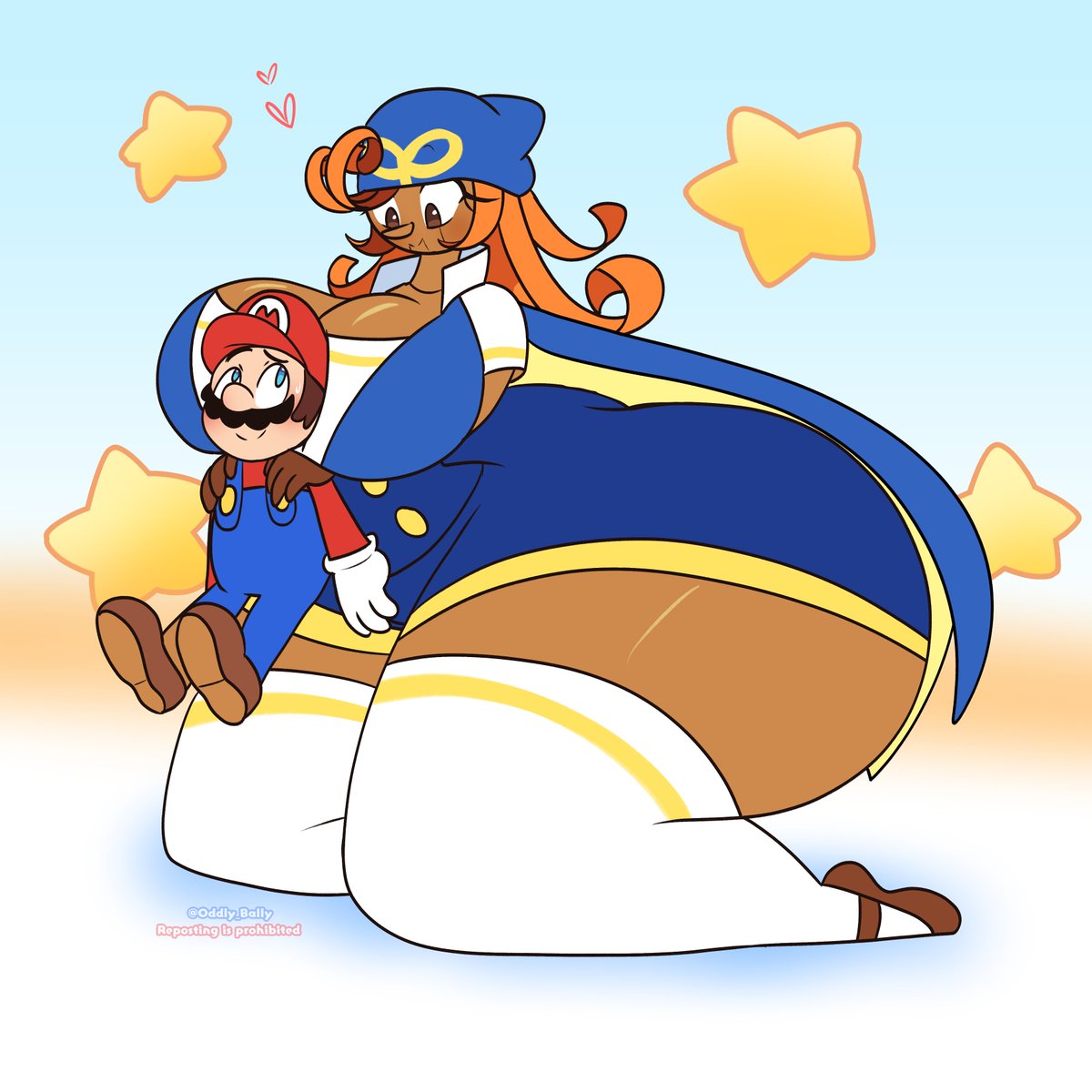 Oddly_Bally's tweet photo. Valentine's with Mario #5

Goodness Mario, even Gianna wants to give you some cuddles today, I wonder who'd be next girl in this line up after this? https://t.co/1IXQQmIsxn
