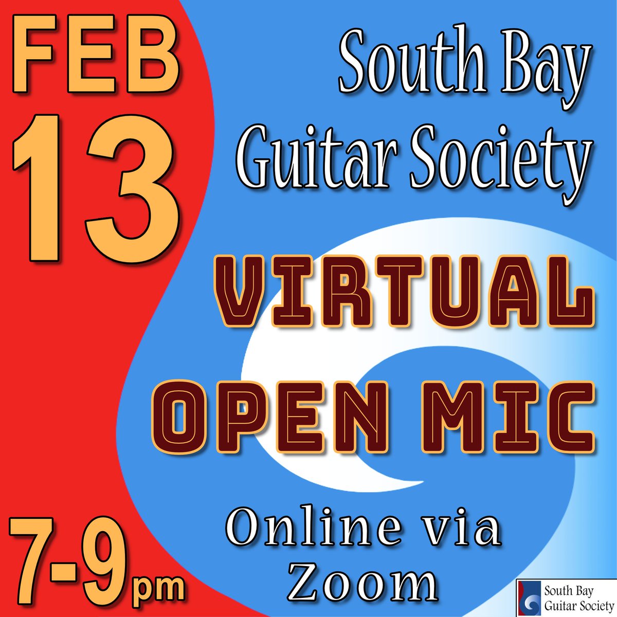 southbayguitar's tweet photo. ONLINE OPEN MIC Tuesday February 13th, 7-9pm!  

Sign up and join here:  https://t.co/JZPWGcROdG

Always a good time, hope to see you there! https://t.co/wKxOkwFAN2