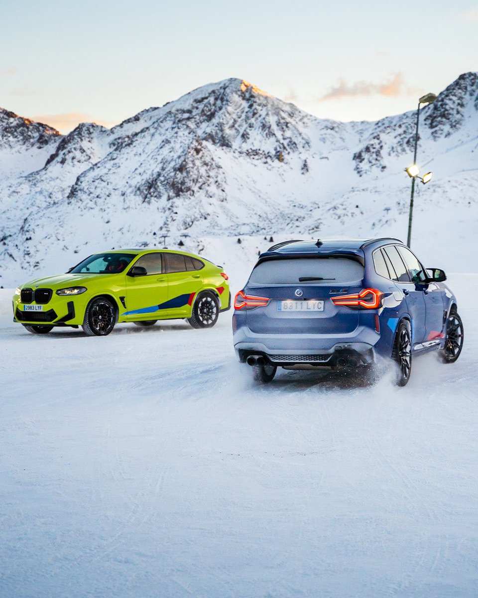 You and who? ❄️
📸 IG: oversprod, bmwspain #BMWRepost 

 The BMW X3 & the BMW X4.
#THEX3 #THEX4

The BMW X4 M Competition: Fuel consumption/100km, CO2 emission/km comb.: 10.8–10.5 l, 247–238 g.
The BMW X3 M Competition: Fuel consumption/100km, CO2 emission/km comb.: 11–10.6 l,