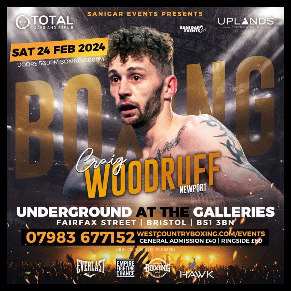 WelshRocky_1983's tweet image. 𝗧𝘄𝗼 𝘄𝗲𝗲𝗸𝘀 𝘁𝗼𝗱𝗮𝘆⏳

☎️ to get 🎫 for @craigwoodruff comeback fight - 07983677152

 🗣️𝗦𝗽𝗼𝗻𝘀𝗼𝗿 𝗦𝗵𝗼𝘂𝘁-𝗼𝘂𝘁

#LeetechGasEngineers #GaneStructures @tomsloanartist  @EmpireProTape  @EmpireFS_ #WeekendOffender 

#TeamWoodruff🔶⬛
#TeamSMoA💪🏼👊🏼
#NewportsRocky🥊