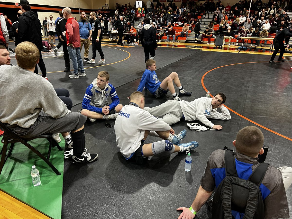 BrodyRude's tweet photo. Let’s punch some tickets to state today. Newman Wrestling. IHSA Byron Wrestling Sectionals. https://t.co/FvEaXmELVz