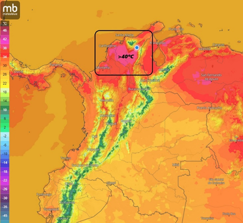 CarlosS_Col's tweet photo. Según @HenriquezMax ya pasó el frente frío que se presentó en las últimas semanas y se anticipan temperaturas inusualmente (¿?) altas, así que se podrían esperar nuevos incendios en buena parte del país. Abro hilo paramero 🧵 https://t.co/GyjcAa457X