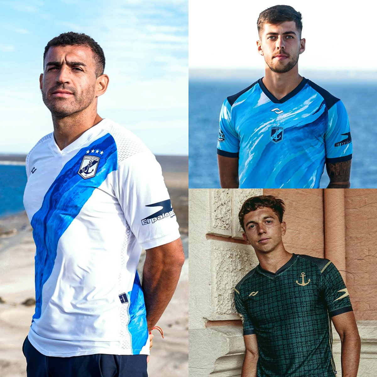 Primeranaciona's tweet photo. No busquen más, el premio a las mejores camisetas de la Primera Nacional se lo lleva otra vez @BrownDeMadryn.

Hermosas. ✨️⚓️ https://t.co/up1PvwWH7v