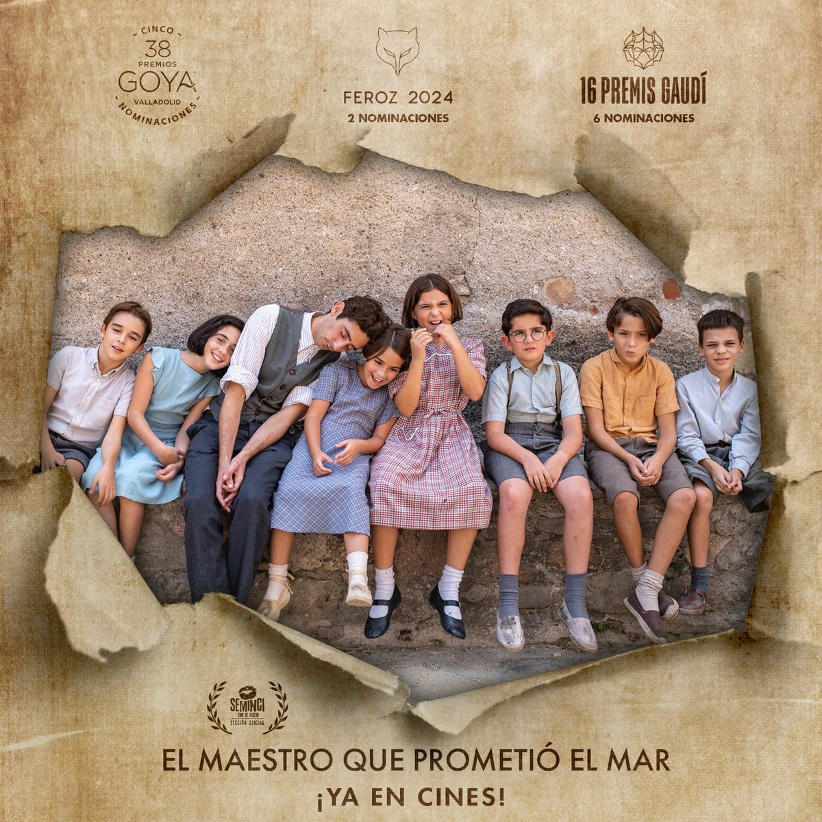 Ojalá, ojalá… los Goya premien esta Joya que recupera la memoria de un maestro comprometido.
#Goya2024 
#elmaestroqueprometióelmar