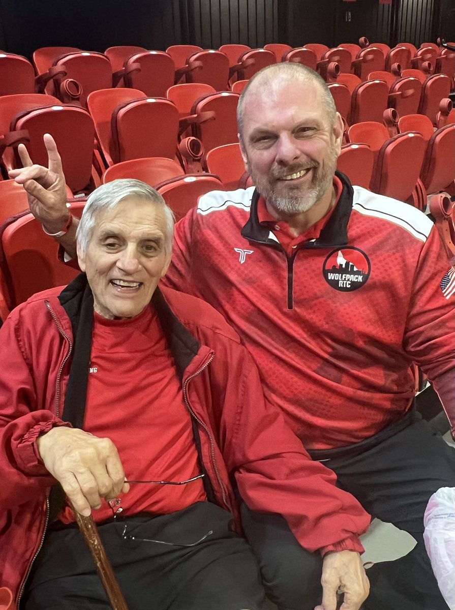 Maxxcoates's tweet photo. Our legendary wrestling Coach, Bob Guzzo 🔴⚪️🐺 https://t.co/8dItqdhzGH