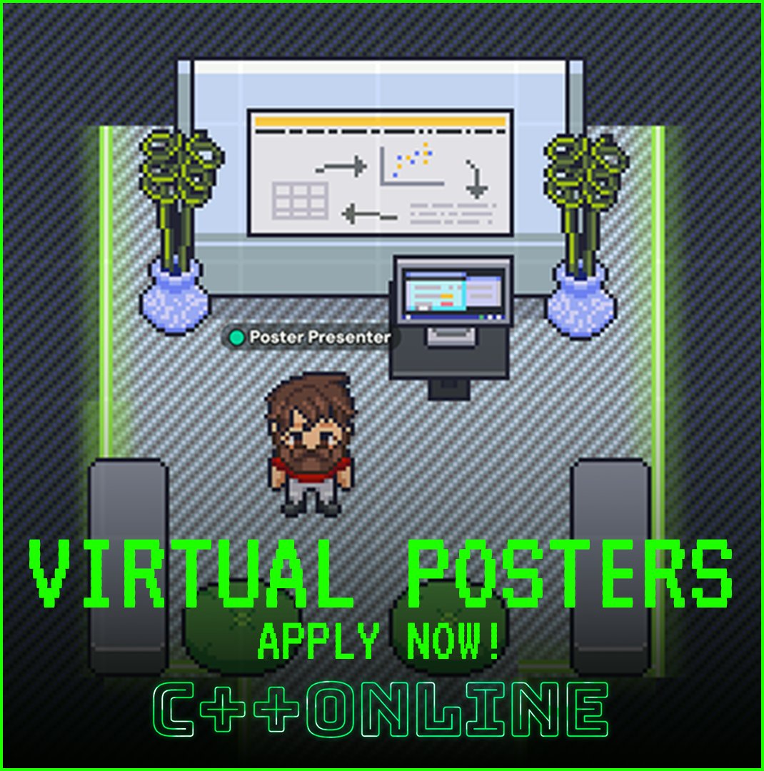 cpponlineconf's tweet image. 🖼️ Showcase your C++ project to a global audience! Submit your virtual poster for #CppOnline Conference and share your passion with fellow developers. 

🚀 Learn more about the submission process: cpponline.uk/posters

#Cplusplus #TechPoster