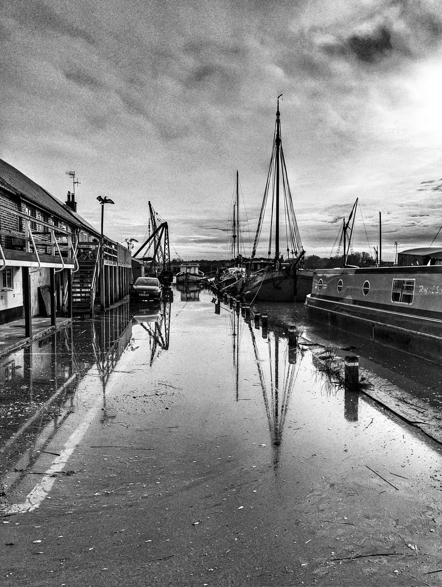 High Tide in Woodbridge this morning