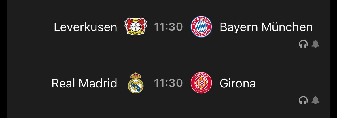 Jhernandezz15's tweet photo. Sábado de locura, lucha por el liderato en la Liga y Bundesliga el único detalle es que los dos partidos son a la misma hora, qué lindo es el fútbol ❤️‍🔥

#RealMadrid #Girona #BayerMünchen #Leverkusen https://t.co/pCMNDeho6j