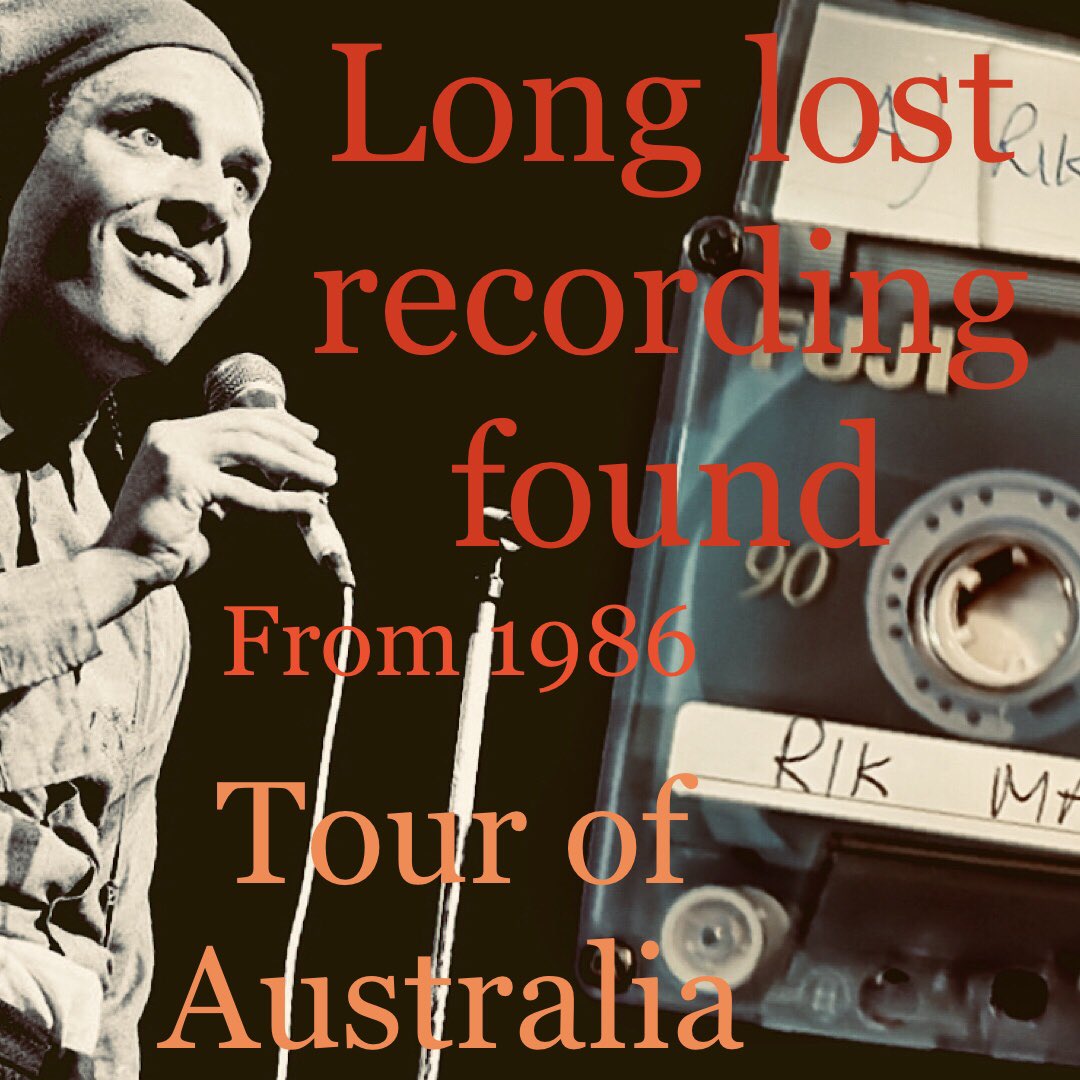 RikScrapbook's tweet image. Rare live recording found, from Rik and Ben’s 1986 tour of Australia.
Listen to it now on @PodCatflappo