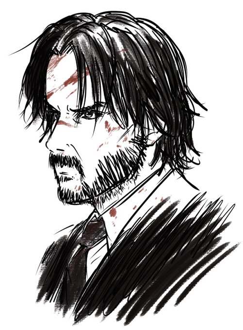 In the オフトゥン落書きはジョン・ウィックでおやすみ〜