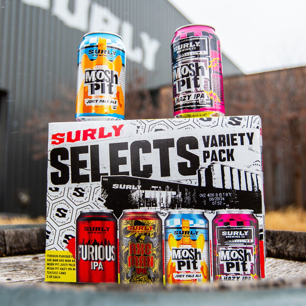 Mosh Pit Hazy and Mosh Pit Juicy are both part of our 2024 Surly Selects Variety Pack. You’re in charge of picking up beer for tomorrow’s party. This is a hint. It’s not subtle.