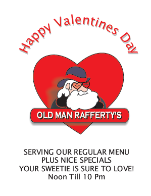 NBCityCenter's tweet photo. Stop by Old Man Rafferty’s on Valentine’s Day for nice specials your sweetie is sure to love! From noon until 10 PM.

#NBcitycenter #newbrunswicknj #valentinesday #vday #vdayspecials #eatlocal #eatlocalnj https://t.co/4fO0U7UJbi