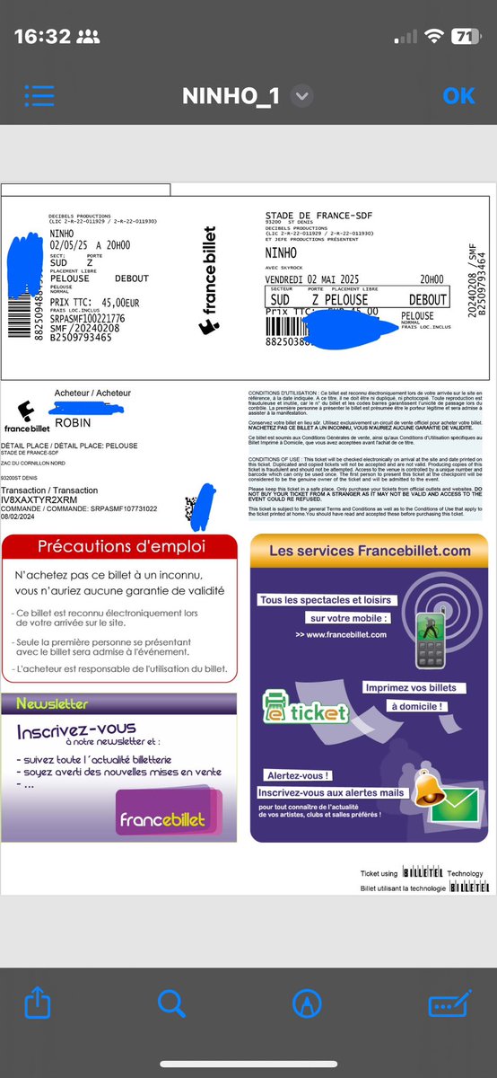 robin92700's tweet photo. j’ai 4 place de Ninho en pelouse à vendre 
Pelouse normal 
60€ une place 
200€ les 4 au lieu de 240
Premier arrivé premier servi 
Payment: 
Virement instantané 
Payesafecard 
Bitcoin https://t.co/B6PMHKESKK