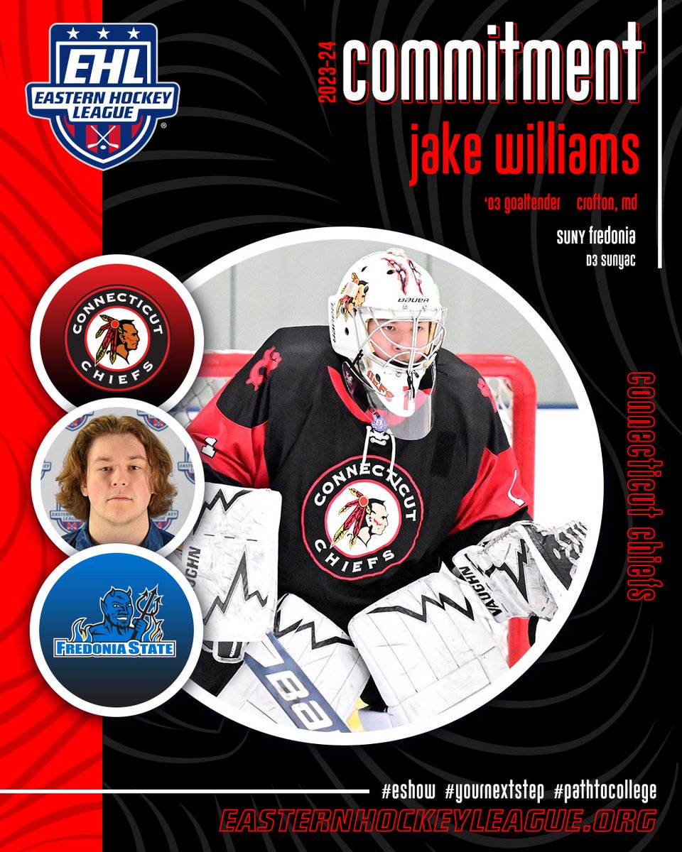 EHL_Hockey's tweet photo. Williams Commits to SUNY Fredonia

Chiefs Goaltender Finishes Climb Up the Ladder to NCAA Hockey

🔗- https://t.co/2khPMogyG8

#WherePlayersComeFirst https://t.co/vtWtDOgpmt