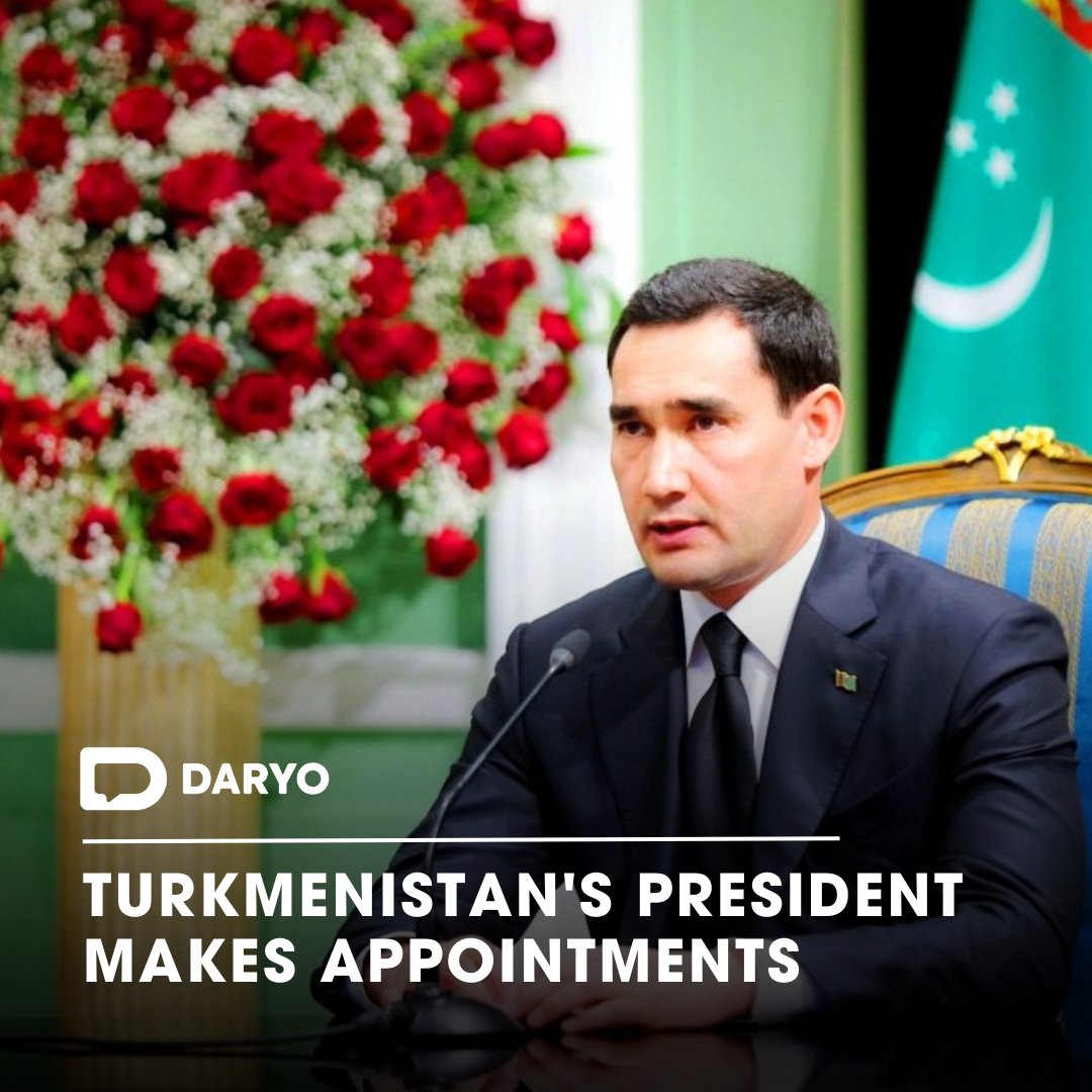 #Turkmenistan's president makes appointments 

🇹🇲🤵🗣

The #government has new heads of agro-industry, construction, medicine and #education 

👉Details  — dy.uz/dGCGo

#TurkmenistanAppointments #GovernmentLeadership #AgroIndustryHeads #ConstructionLeadership