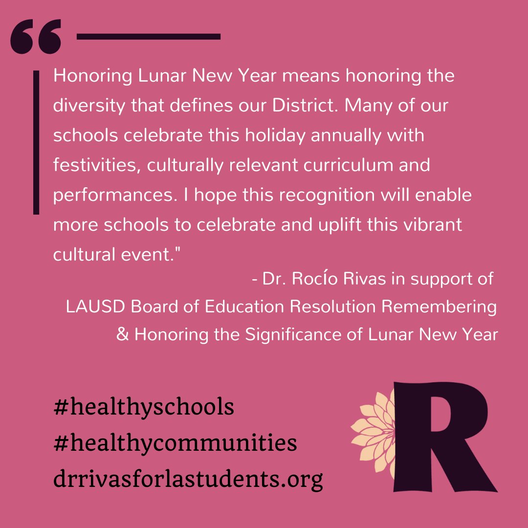 Happy Lunar New Year to all of our students, families, neighbors and staff who celebrate! #LAUSD #BD2 #LunarNewYear #2024 #yearofthedragon #diversity #LosAngeles #lunarnewyear2024